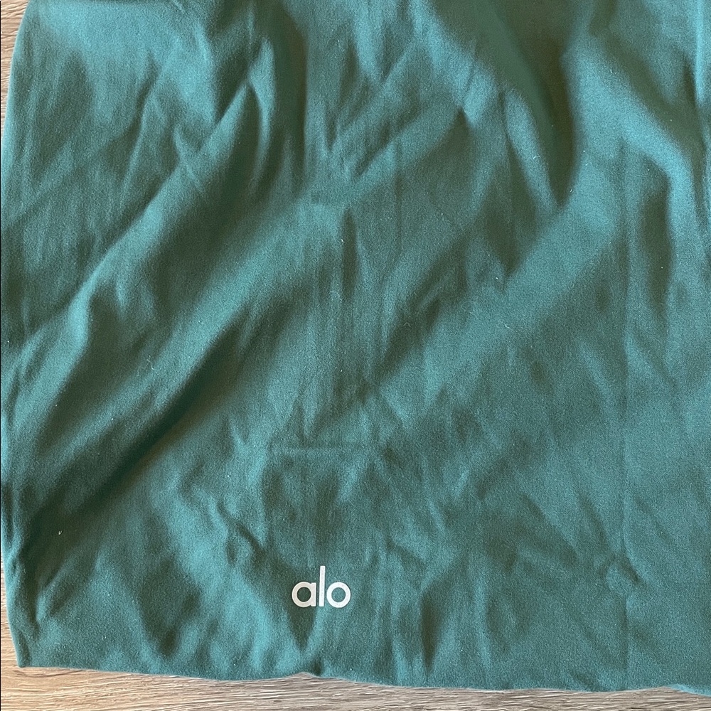 ALO Softsculpt Precision 1/4 Zip Long Sleeve Clover Green Small - Picture 4 of 8
